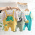 Spring and Autumn Children's Leisure Pocket Straps Two-Piece Set